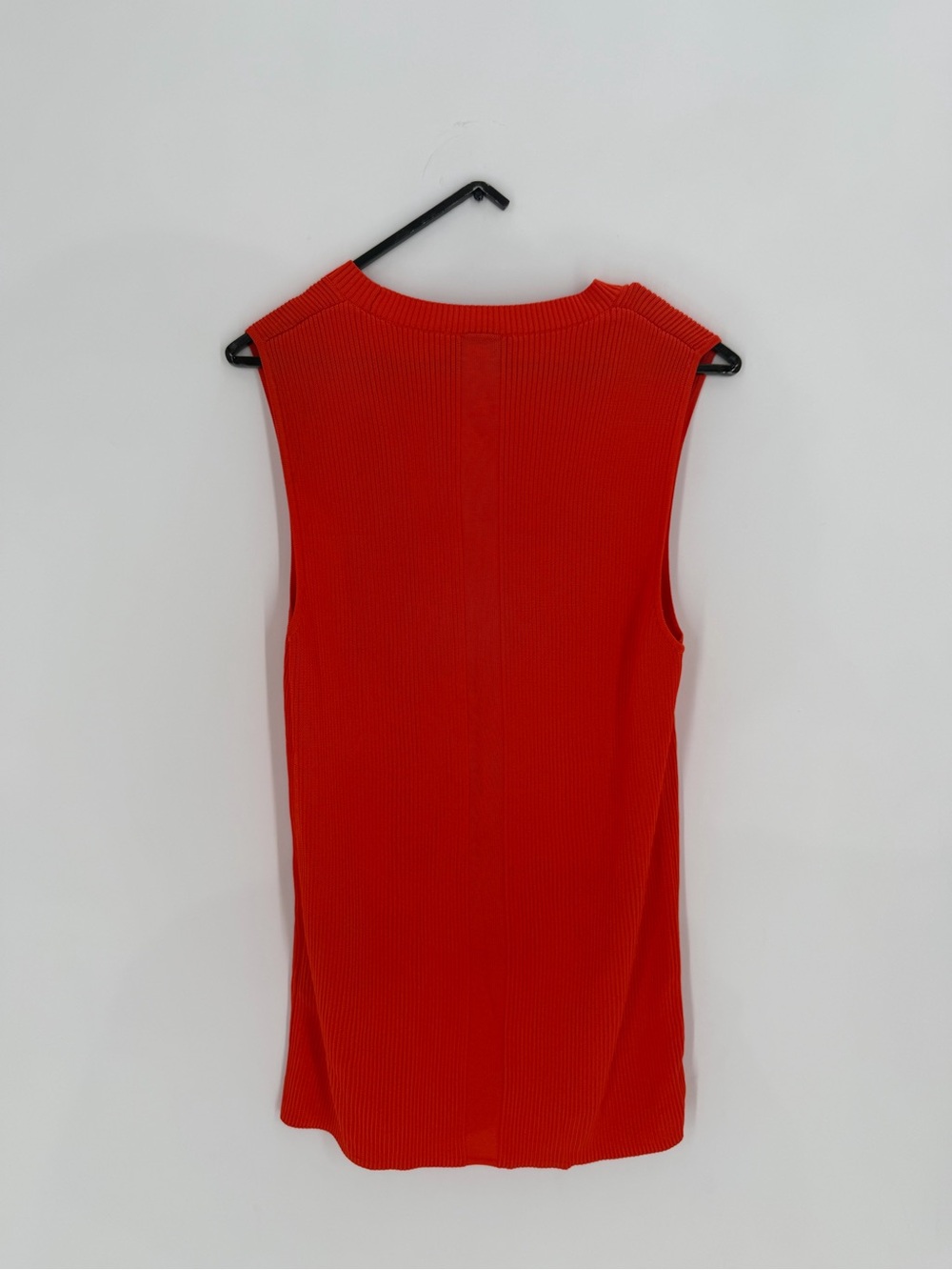 Cos Ribbed Knit Tank Top In Orange Red - Picture 6 of 6